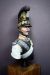 Front Right French Saxon Cuirassier - Waterloo 1815 fine scale model bust kit produced by Black Eagle Miniatures
