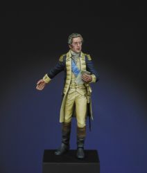 General George Washington, Continental Army, 1778 a 75mm figure fine scale model kit produced by Hawk Miniatures