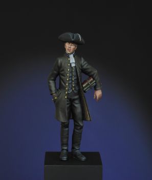 Abraham Woodhull, Master Spy, Continental Army, 1778 a 75mm figure fine scale model kit produced by Hawk Miniatures